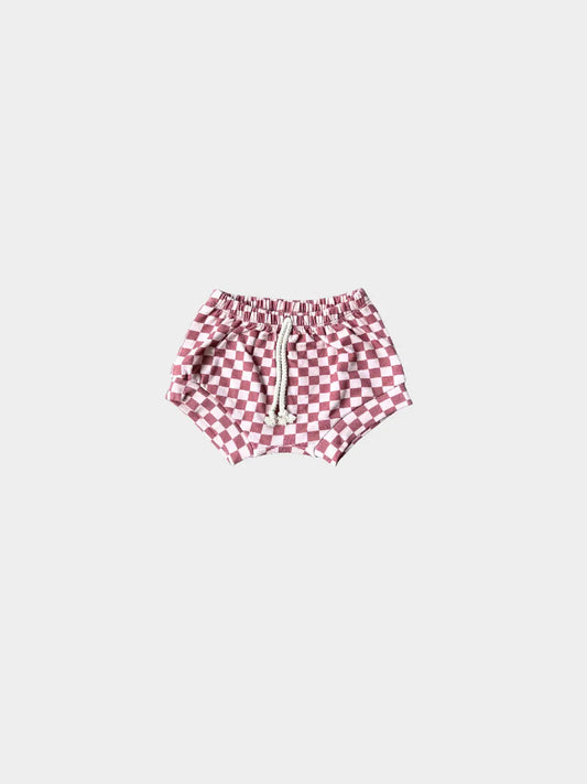 Babysprouts Clothing Company Girl's Shorties - Strawberry Checkered