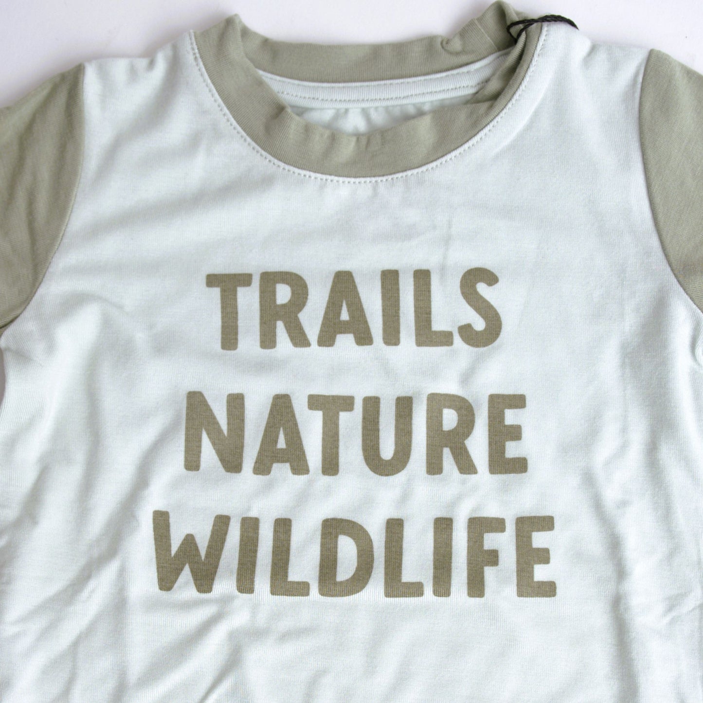 Babysprouts Boy's Colorblock Tee - Trails Nature Wildlife