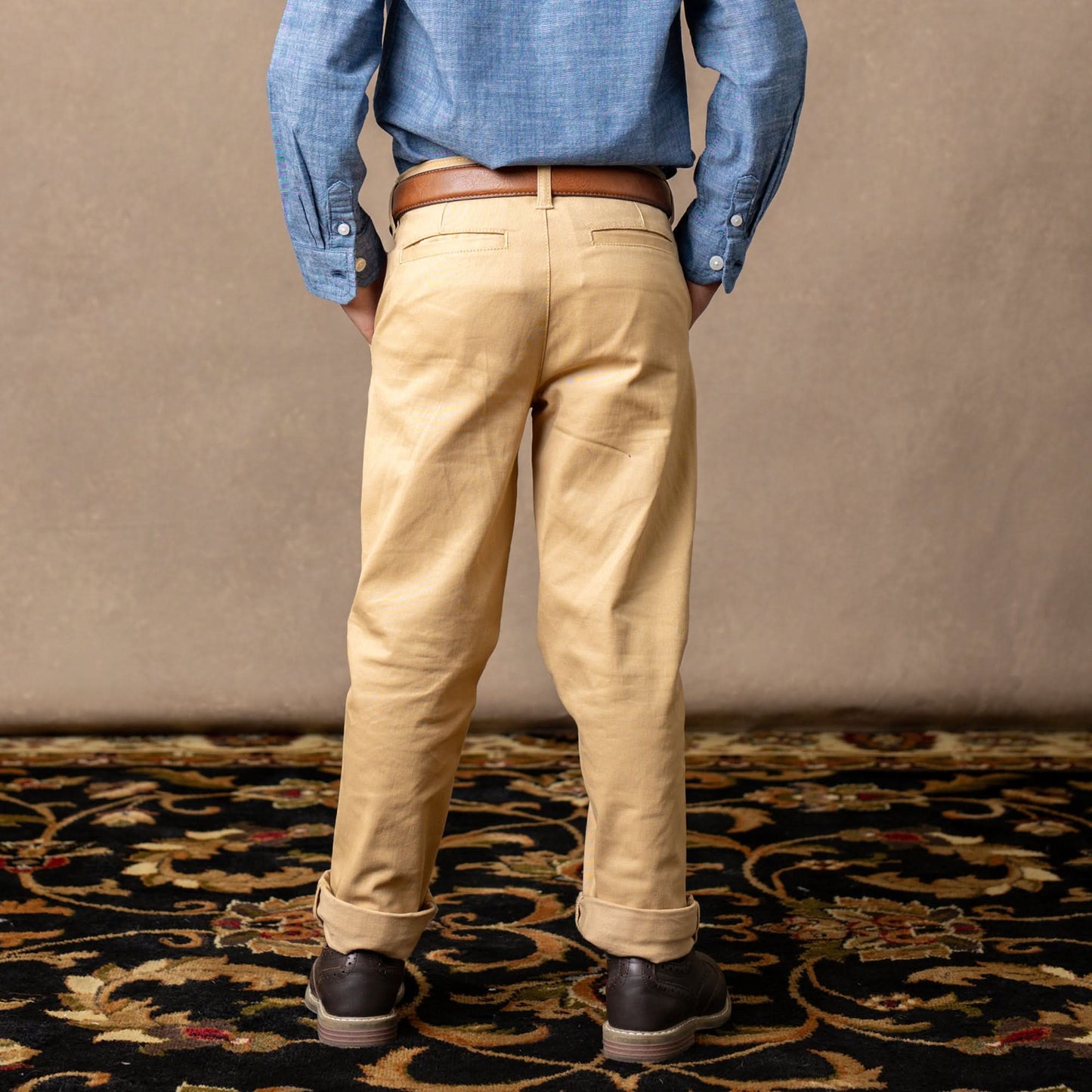 Hope & Henry Organic Skinny Stretch Twill Chino - Stretch Khaki