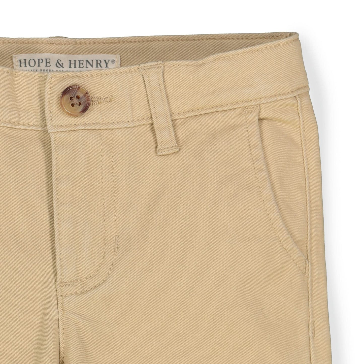 Hope & Henry Organic Skinny Stretch Twill Chino - Stretch Khaki