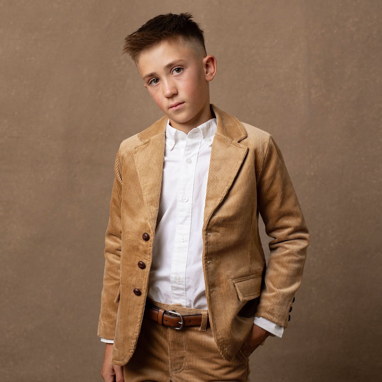 Hope & Henry Corduroy Blazer w/Elbow Patches - Medium Brown
