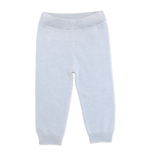 Viverano Organics Milan Baby Legging Pants Sweater Knit (Organic Cotton) Sky Blue