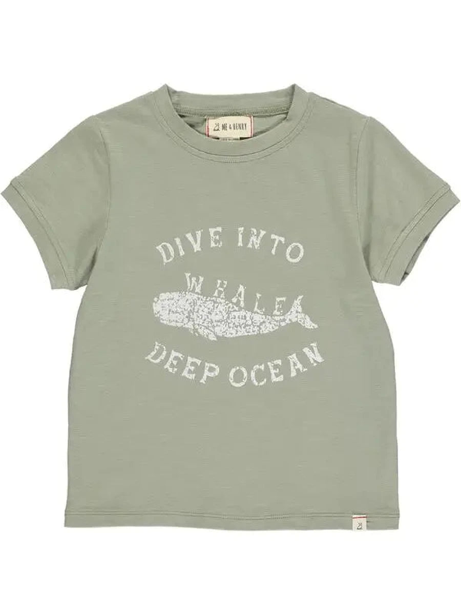 me and Henry short sleeve whale tee