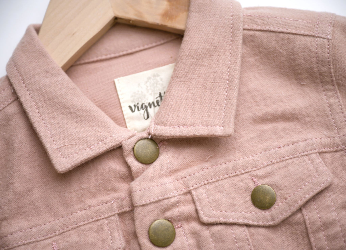 Vignette Wyatt Jean Jacket - Pink Sunset