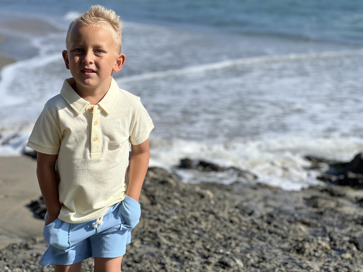 Me & Henry Shipping Pique Polo – Lemon