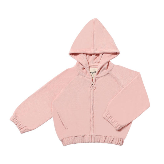 vignette, zip up, terry hoodie for the girls