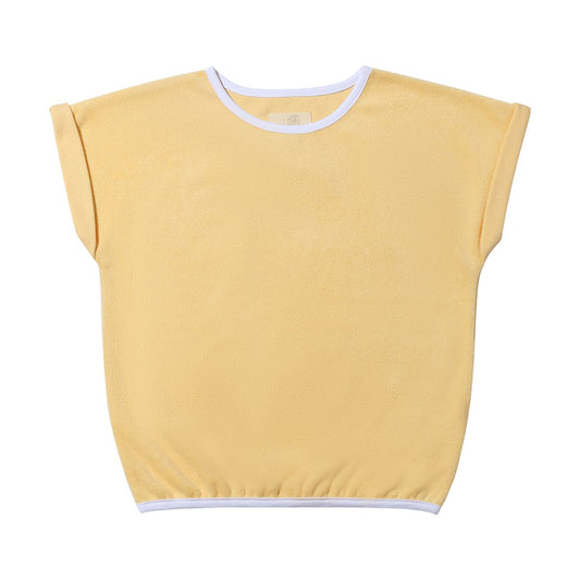 vignette, short sleeve, terry tee for the girls, retro style