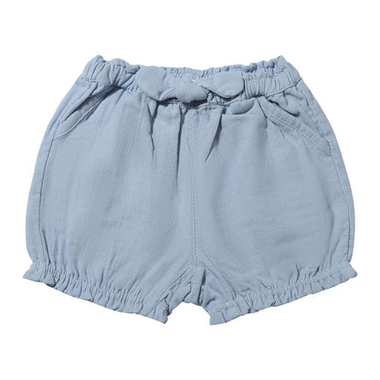vignette, blue, bubble shorts for baby