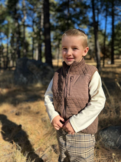 Me & Henry Hunter Vest - Brown