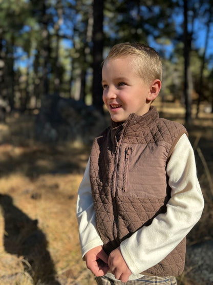 Me & Henry Hunter Vest - Brown