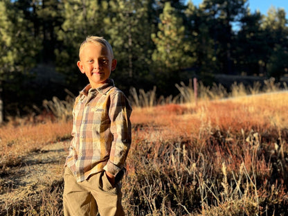 Me & Henry Atwood Woven Shirt - Brown Madras