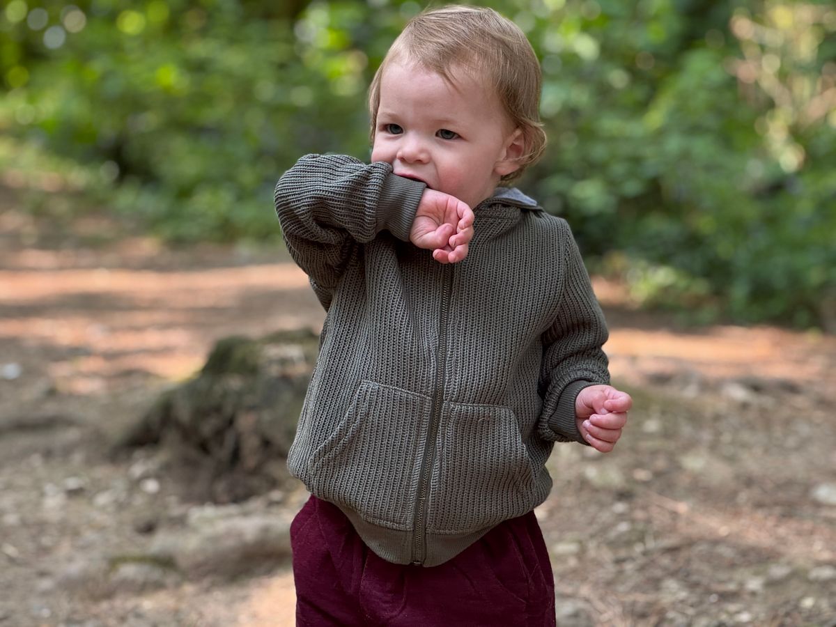 me and henry, knit, hoodie, green, sage, hooded, sweatshirt, fall, outerwear