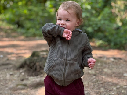 me and henry, knit, hoodie, green, sage, hooded, sweatshirt, fall, outerwear