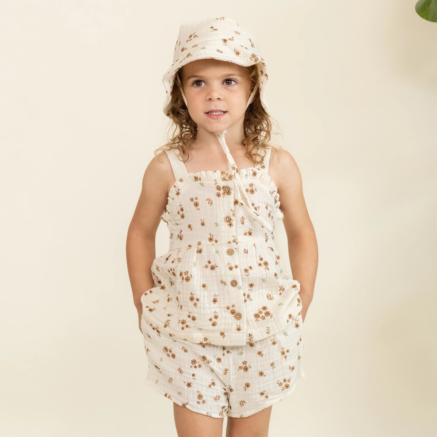 Makemake Organics Organic Peplum Top & Shorts Set – Bohemia