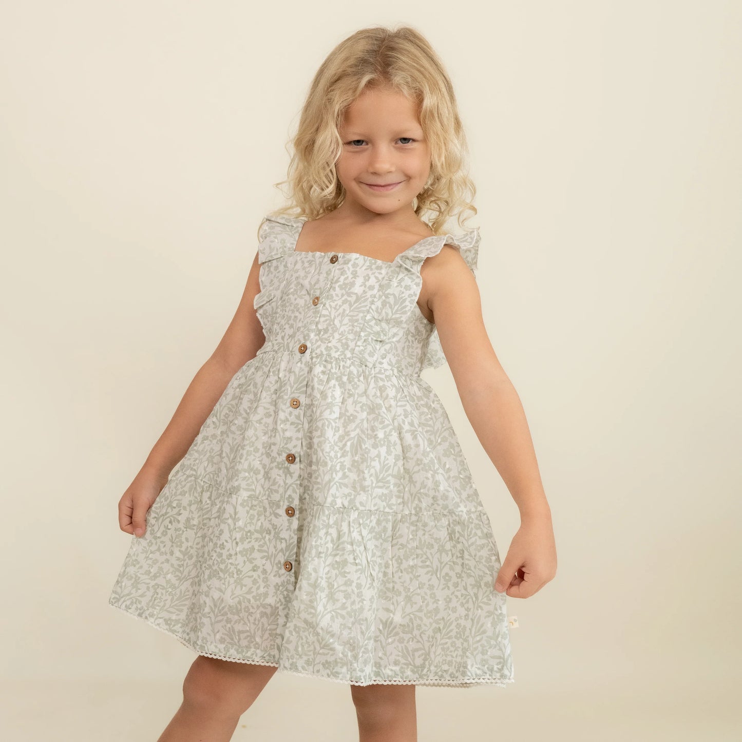 makemake, sage, floral, sleeveless, dress, easter, spring
