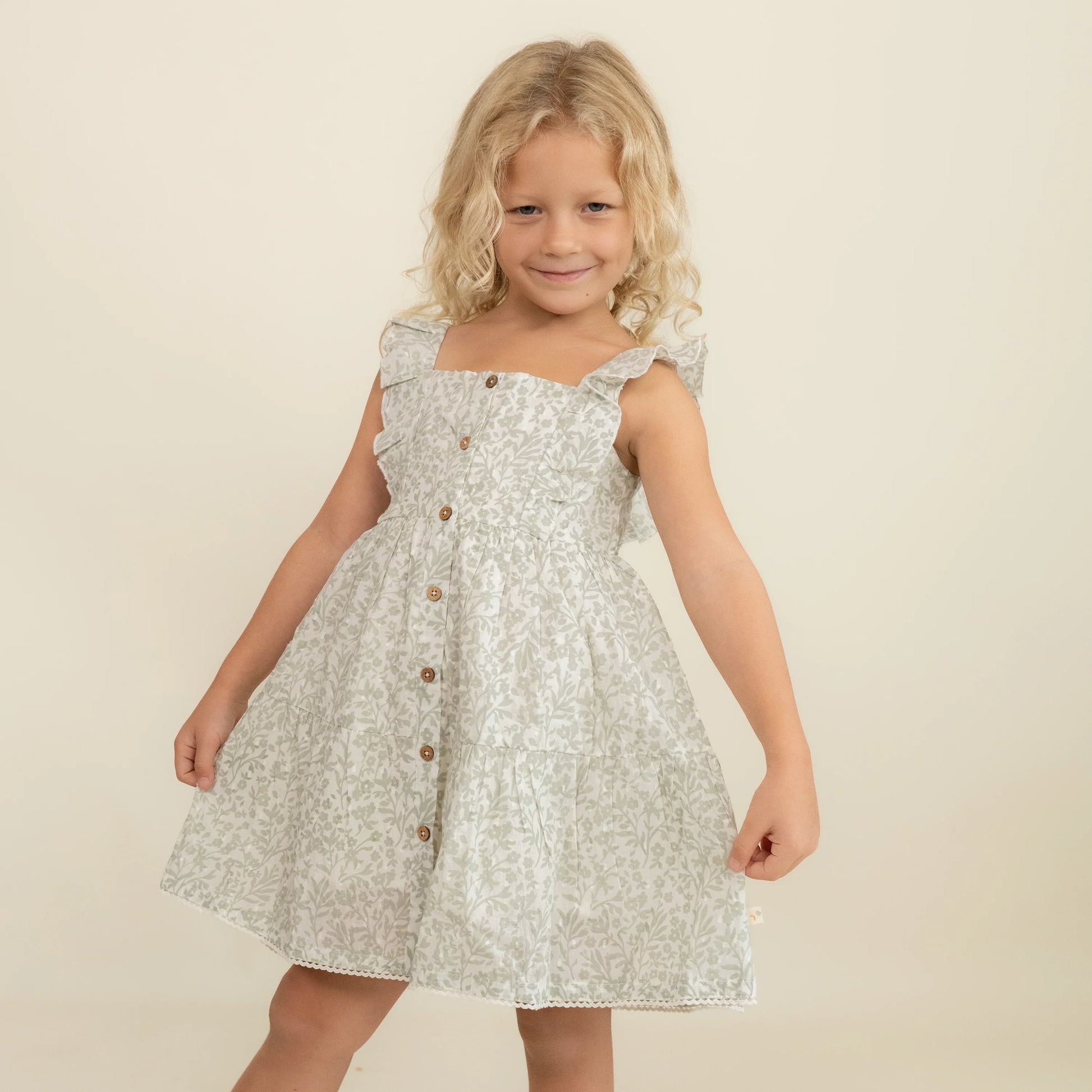 makemake, sage, floral, sleeveless, dress, easter, spring
