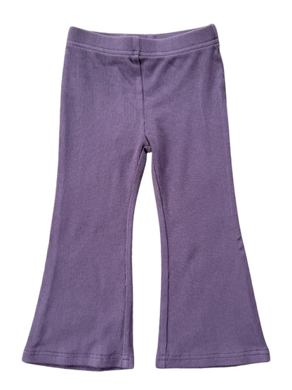babysprouts plum flare pants bamboo cotton purple