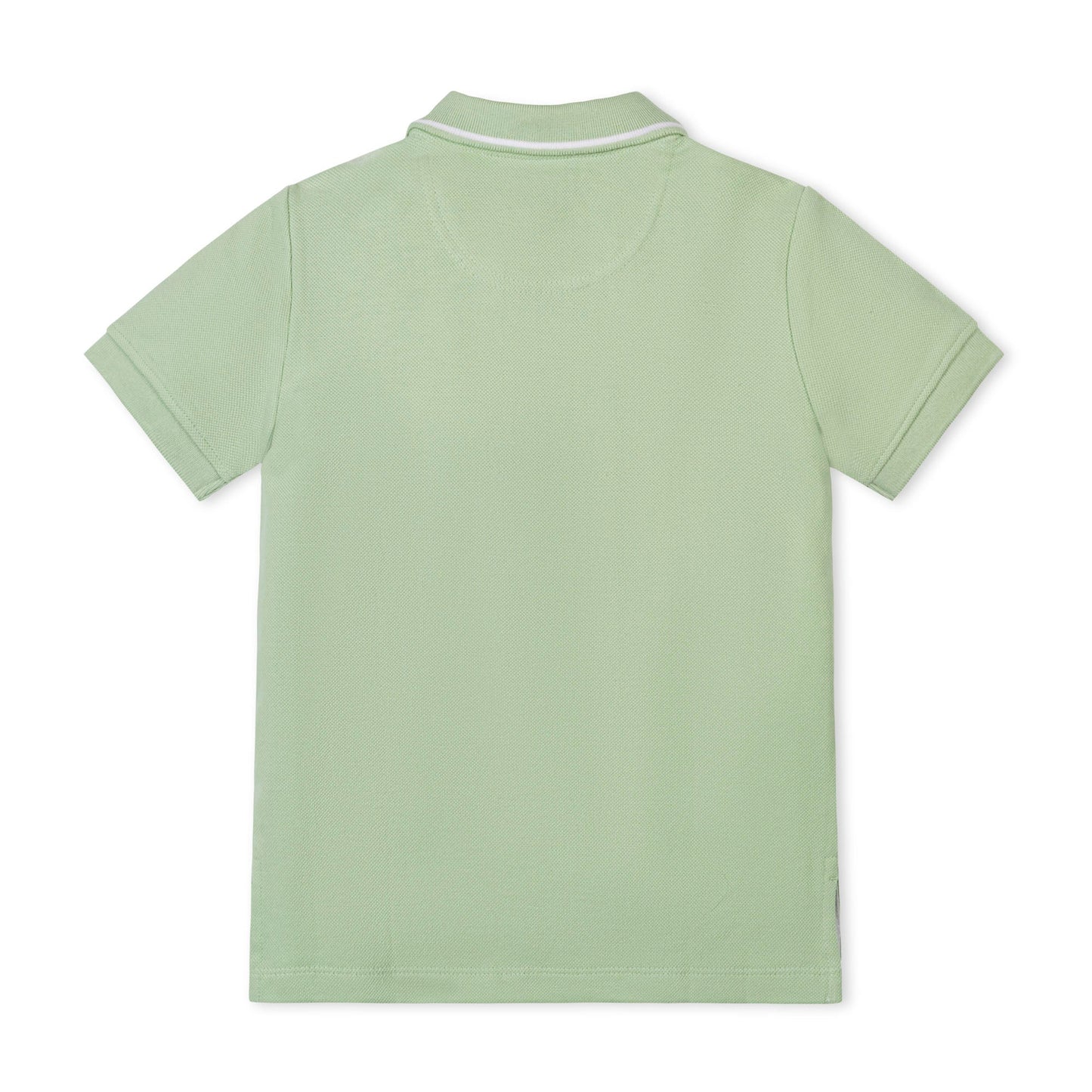 Light green polo shirt on a white background