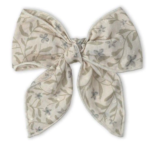 Makemake Organics Organic Hair Bow Clip - Bluebelle