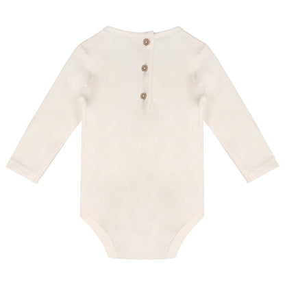 Viverano Organics Puppy Dog 3D Pocket Sweater Knit Baby Overall Set (Organic) – Pearl Grey Heather