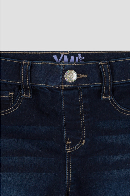 YMI Baby Girl's Pull-On Skinny Jeans - Dark Blue
