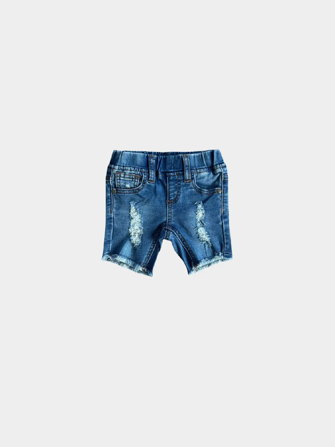 baby sprouts boy denim shorts destroyed shorts elastic waste