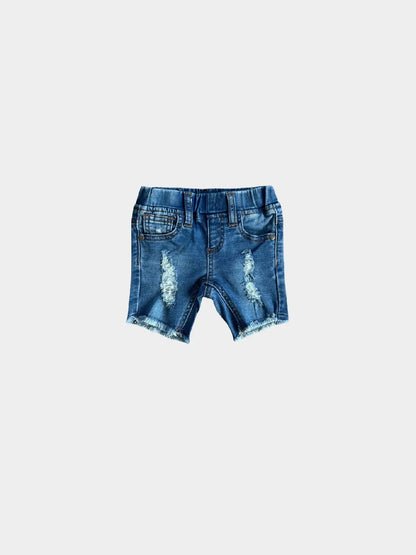 baby sprouts boy denim shorts destroyed shorts elastic waste