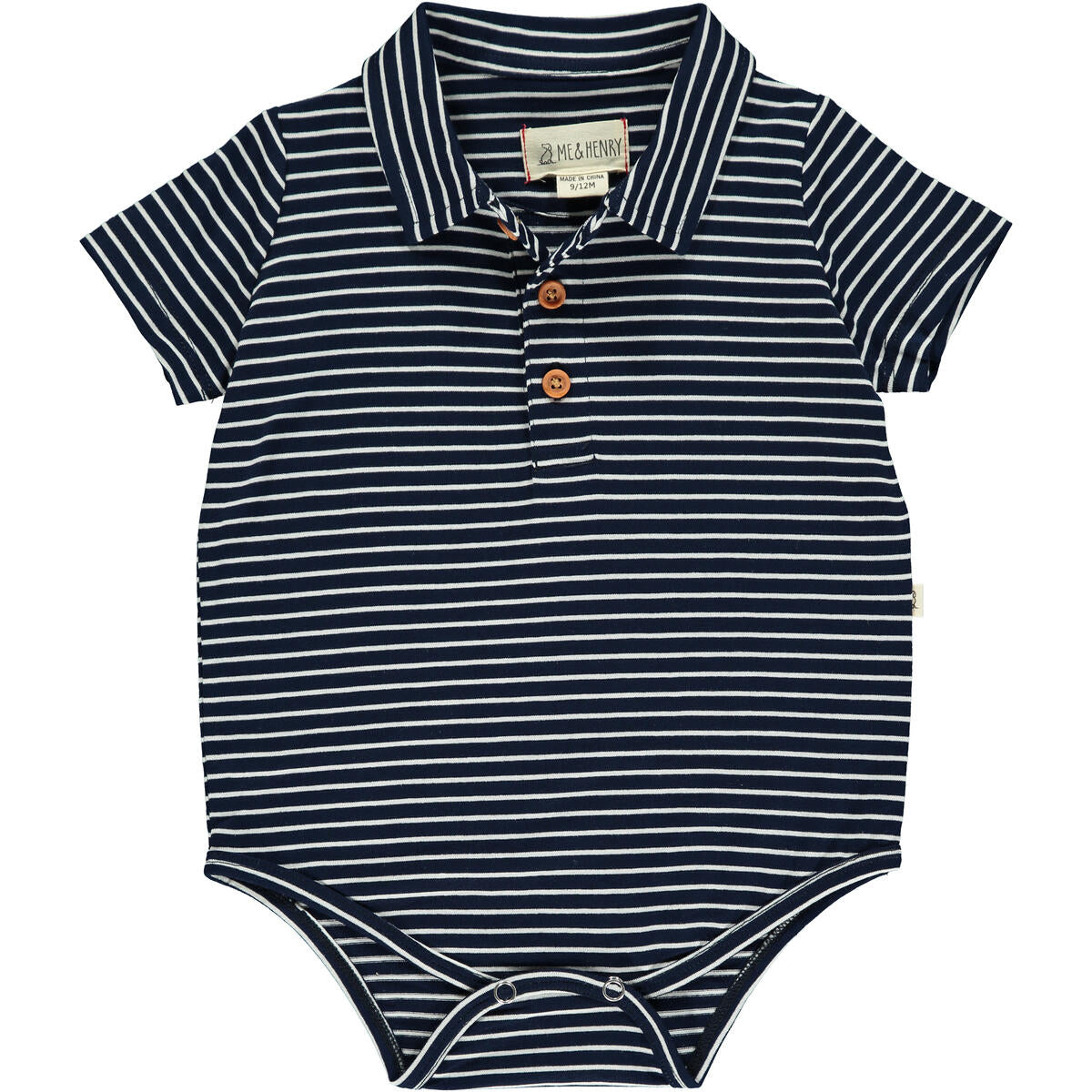 me and Henry jetty navy striped polo jersey onesie, navy, white, short sleeve, onesie, little boy, baby, toddler