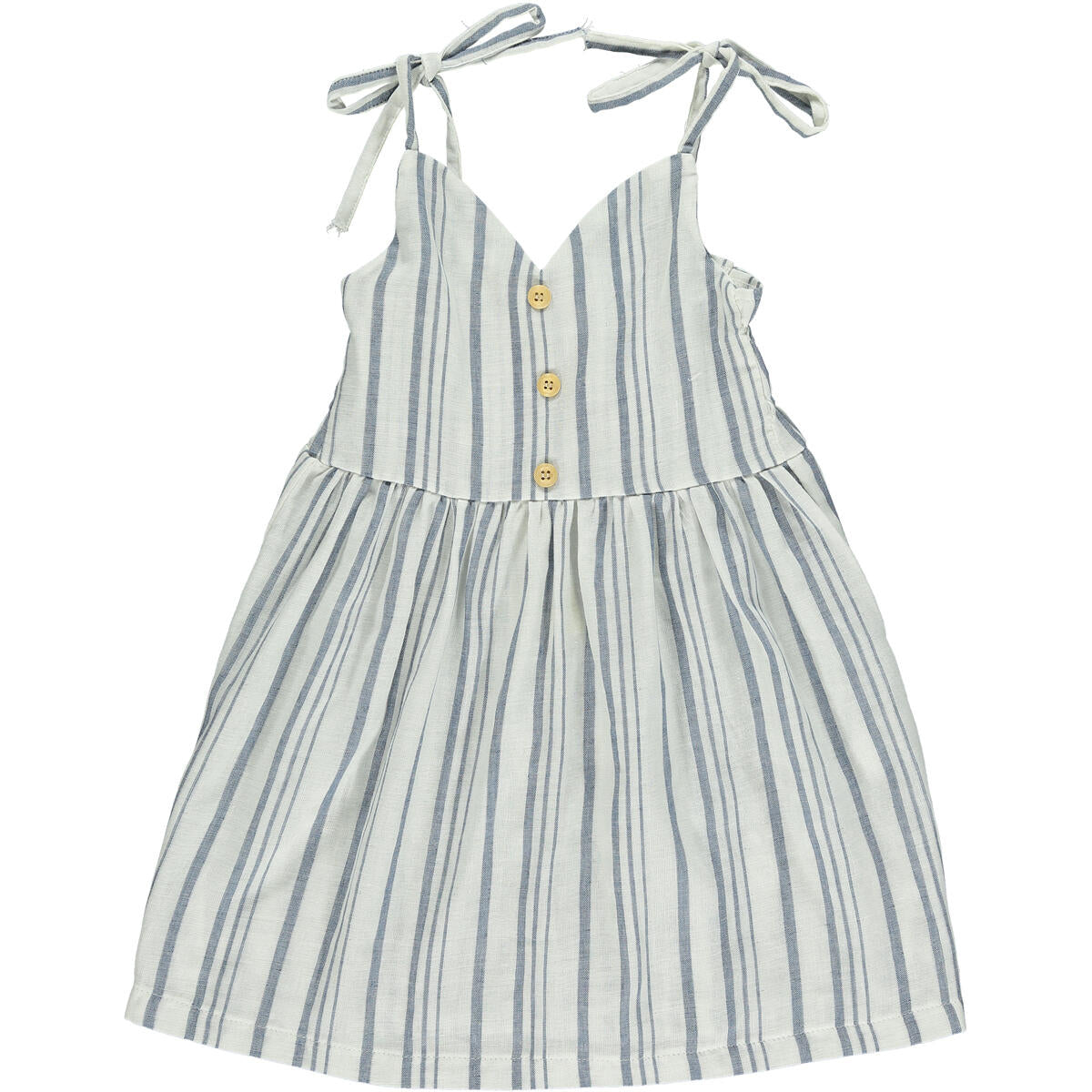 Vignette, Navy, Stripe, Penny Dress, spaghetti straps, summer dress, little girl, baby, toddler, summer, spring, fall, buttons, light weight, cotton blend