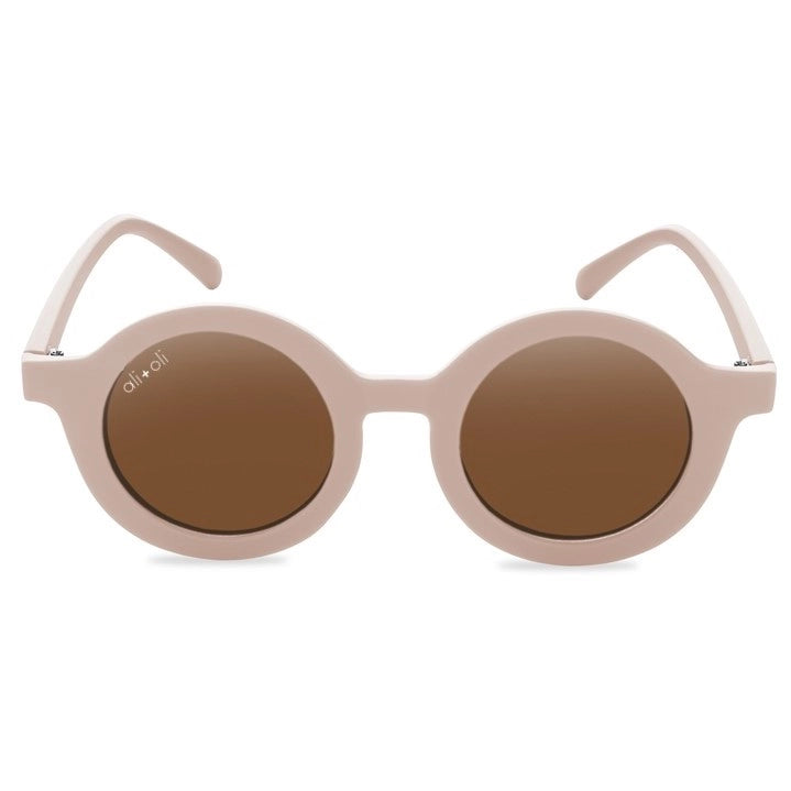 Ali and oli pink mauve round sunglasses 