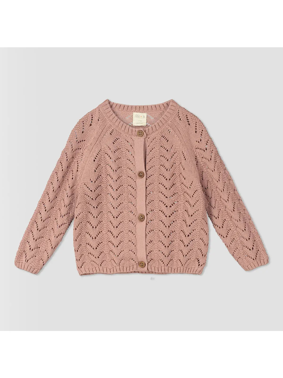 ettie and h talwyn sweater in rose knit cardigan 