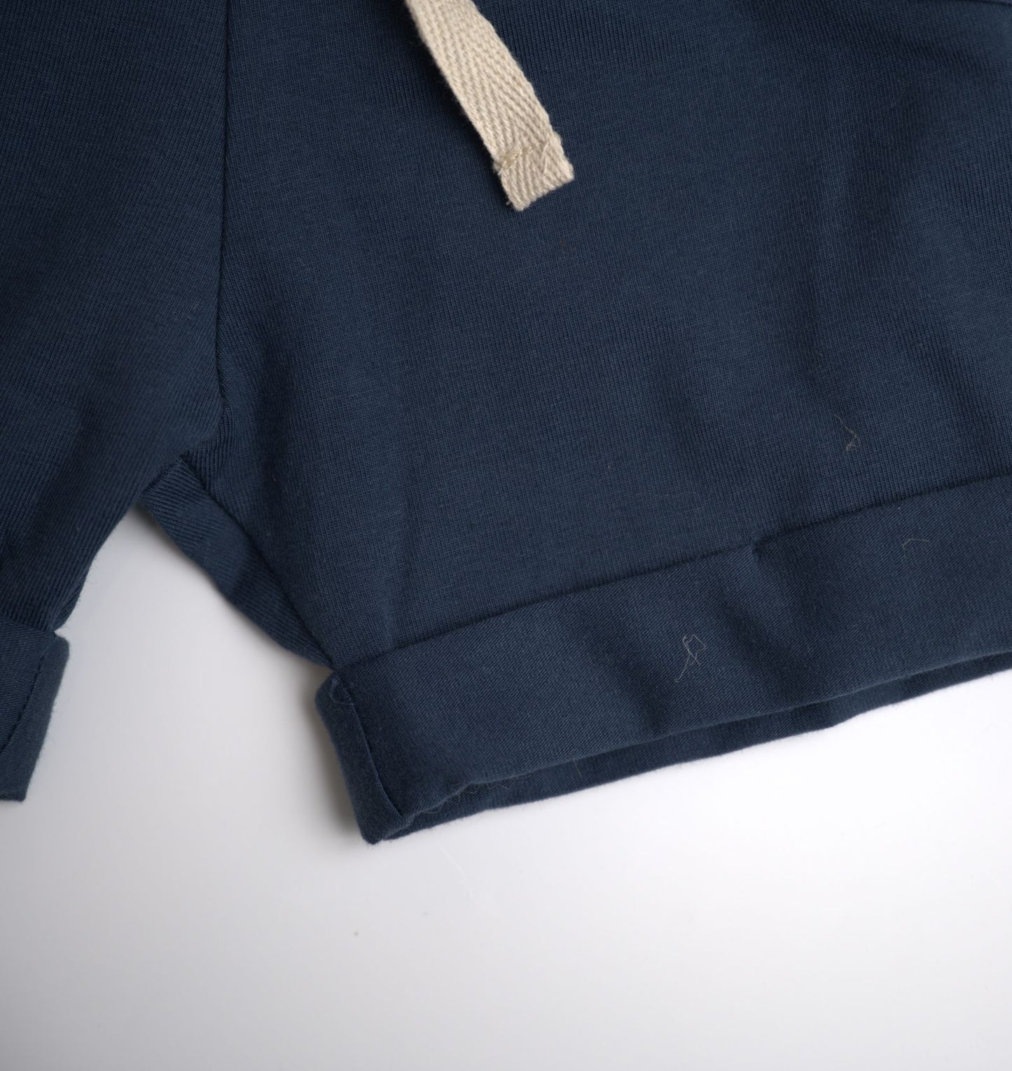 viverano organics children's navy two piece shorts and short sleeve shirt planes