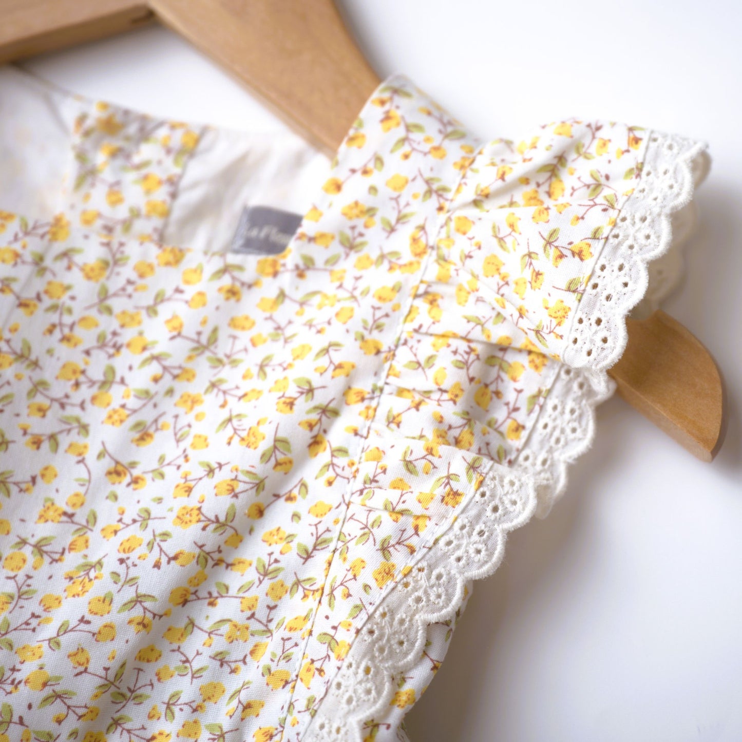 smocked yellow floral dress summer dress easter dress
