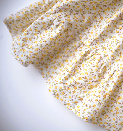 smocked yellow floral dress summer dress easter dress
