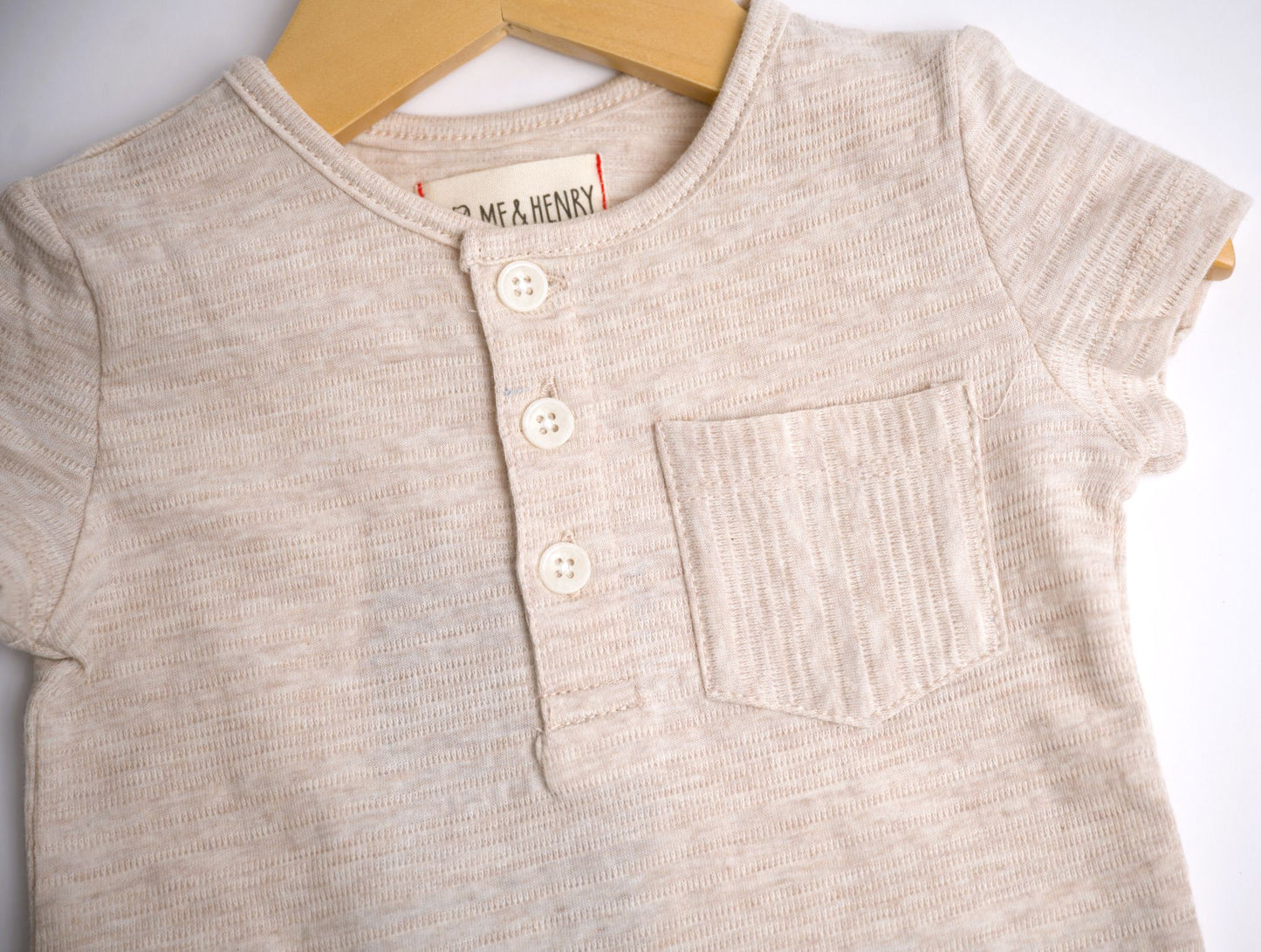 Me & Henry Dodger Henley – Beige