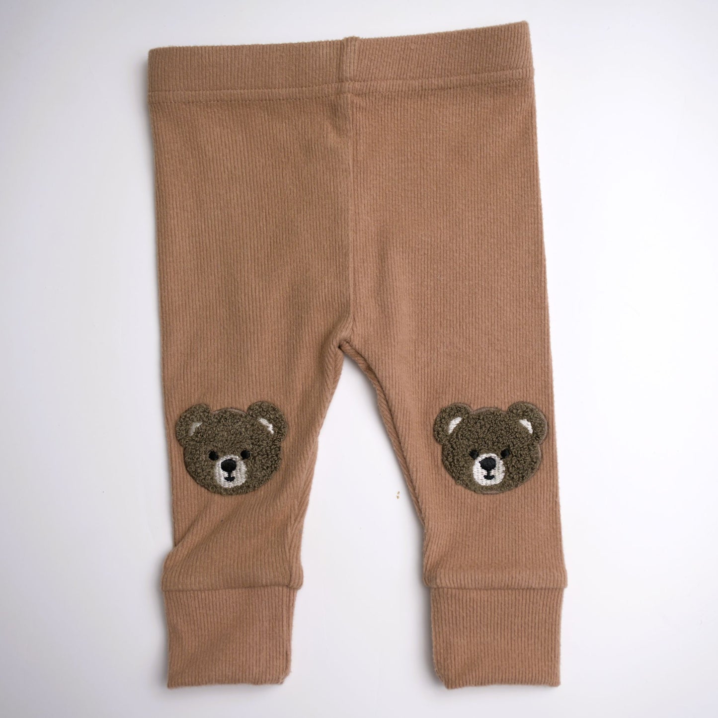 babysprouts, bamboo cotton, tan, leggings, joggers, baby, boy, bears