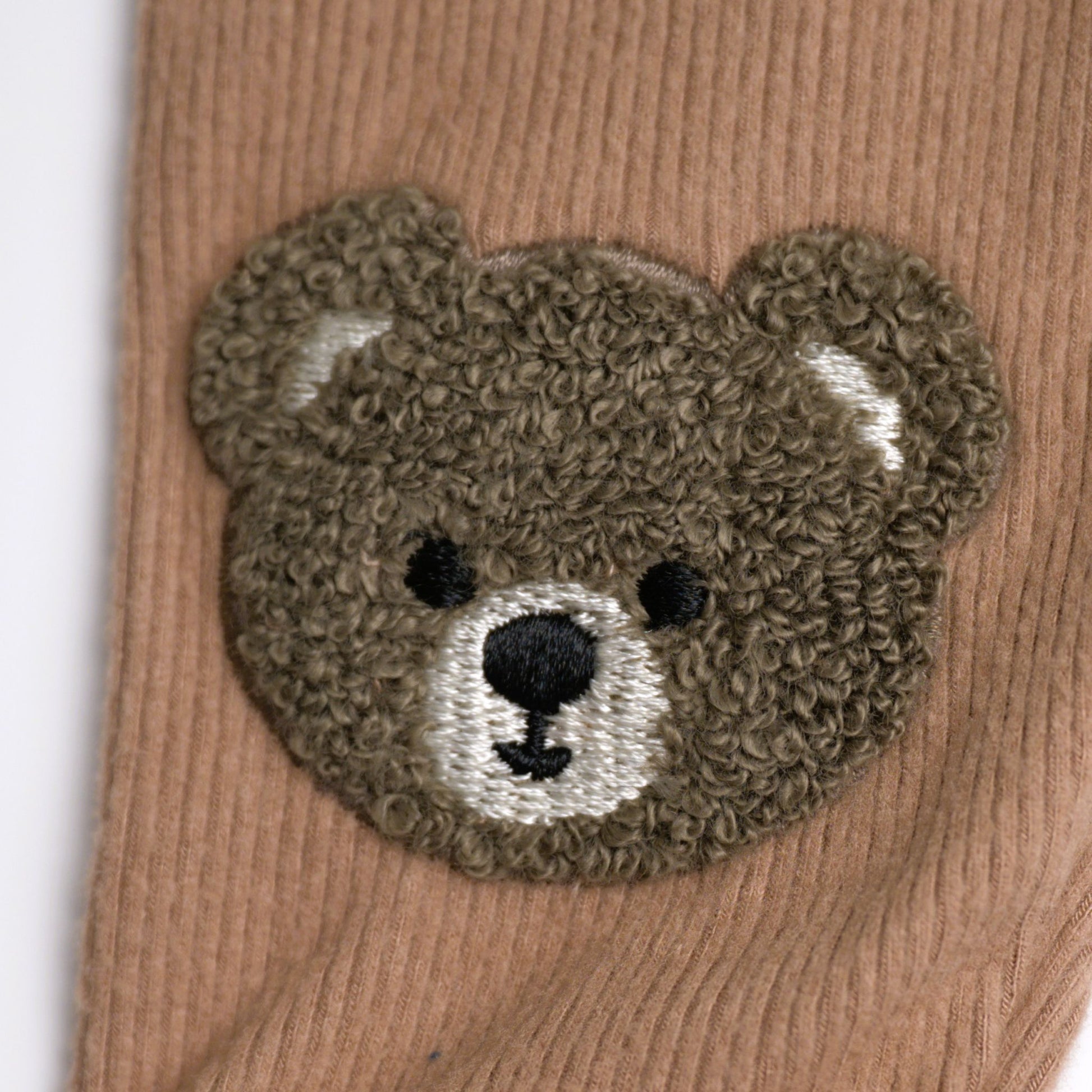 babysprouts, bamboo cotton, tan, leggings, joggers, baby, boy, bears
