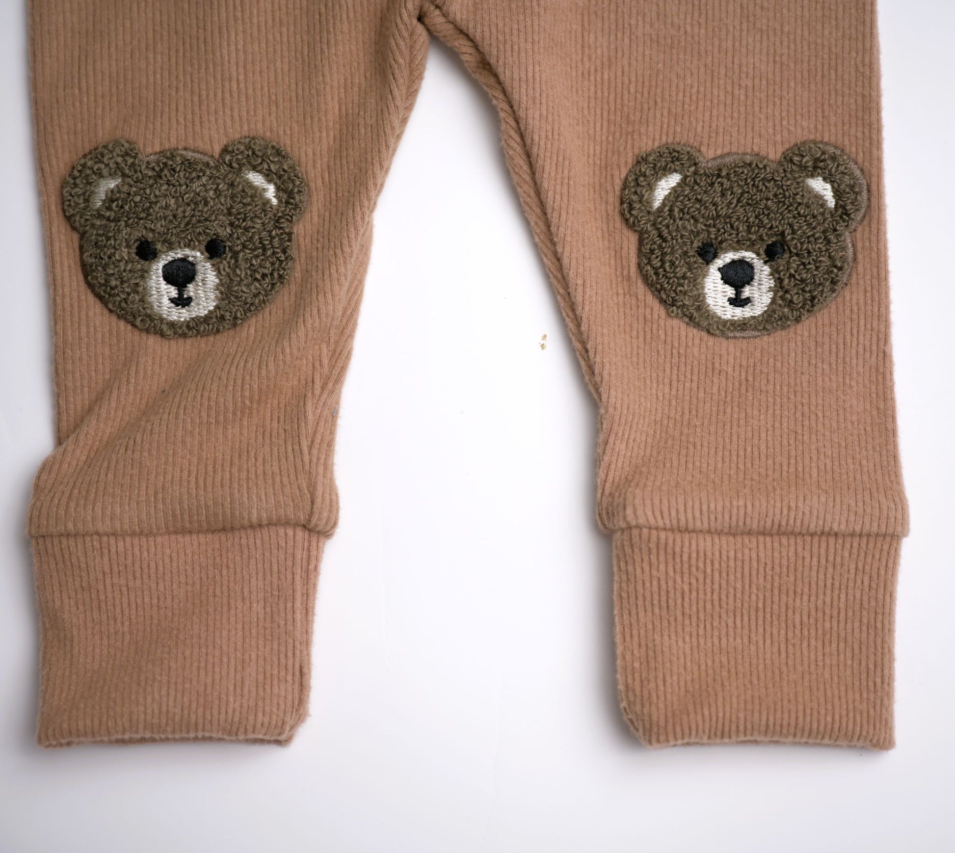 babysprouts, bamboo cotton, tan, leggings, joggers, baby, boy, bears