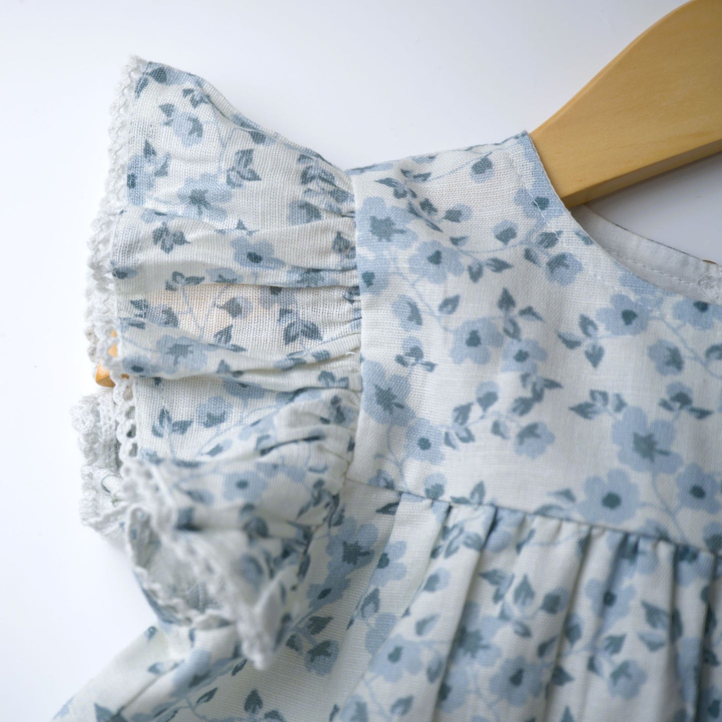 makemake, blue,vines, dress, flutter sleeve