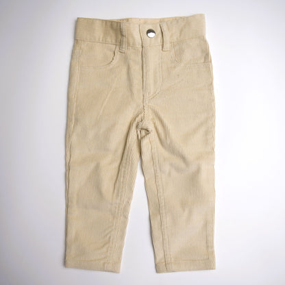 baby boy, toddler, corduroy, trousers, fall, bone, khaki, cream, pants