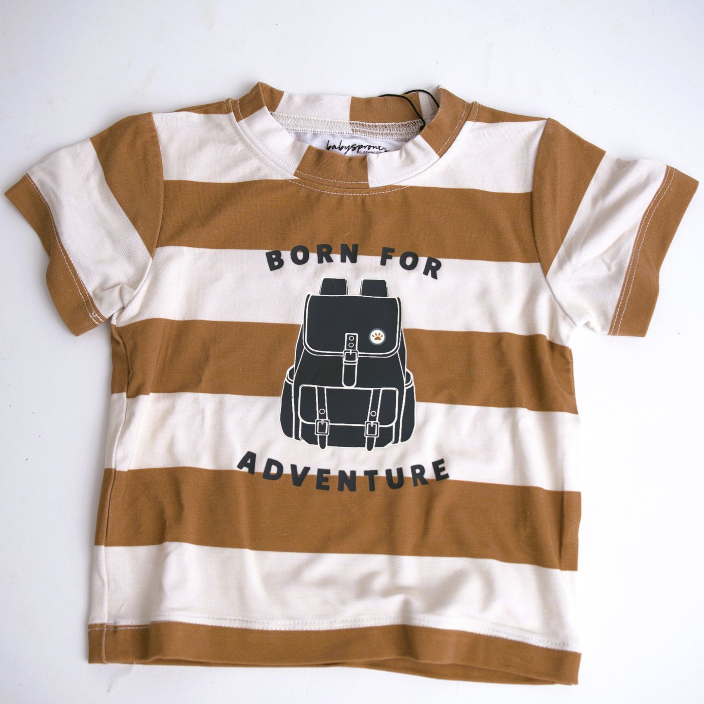 Babysprouts Boy's Short Sleeve Tee – Born For Adventure