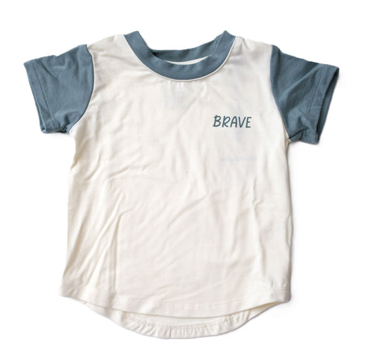 Babysprouts Clothing Company Pocket Colorblock Tee - Brave