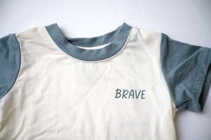 Babysprouts Clothing Company Pocket Colorblock Tee - Brave