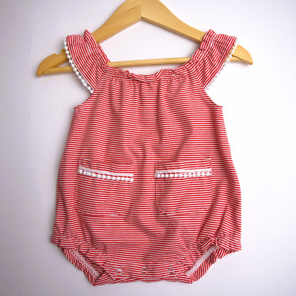 Vignette Aspen Bubble Romper - Red