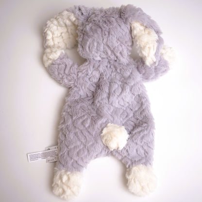 soft baby lovey comfort security toy plush rabbit bunny gray