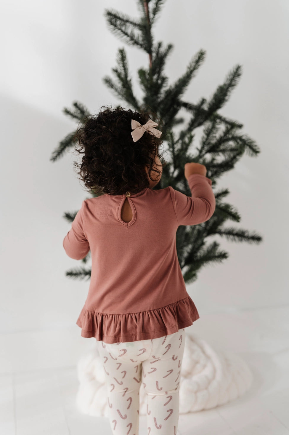 Babysprouts Clothing Company Long Sleeve Peplum Top – Burlwood