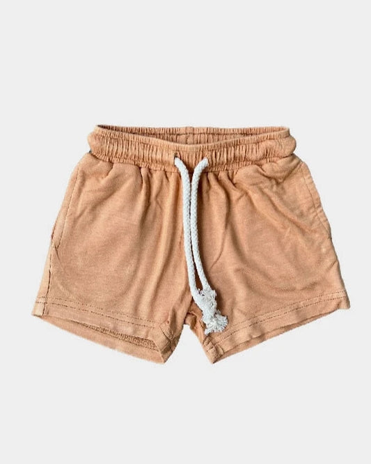 baby sprouts bamboo cotton shorts orange butterscotch 