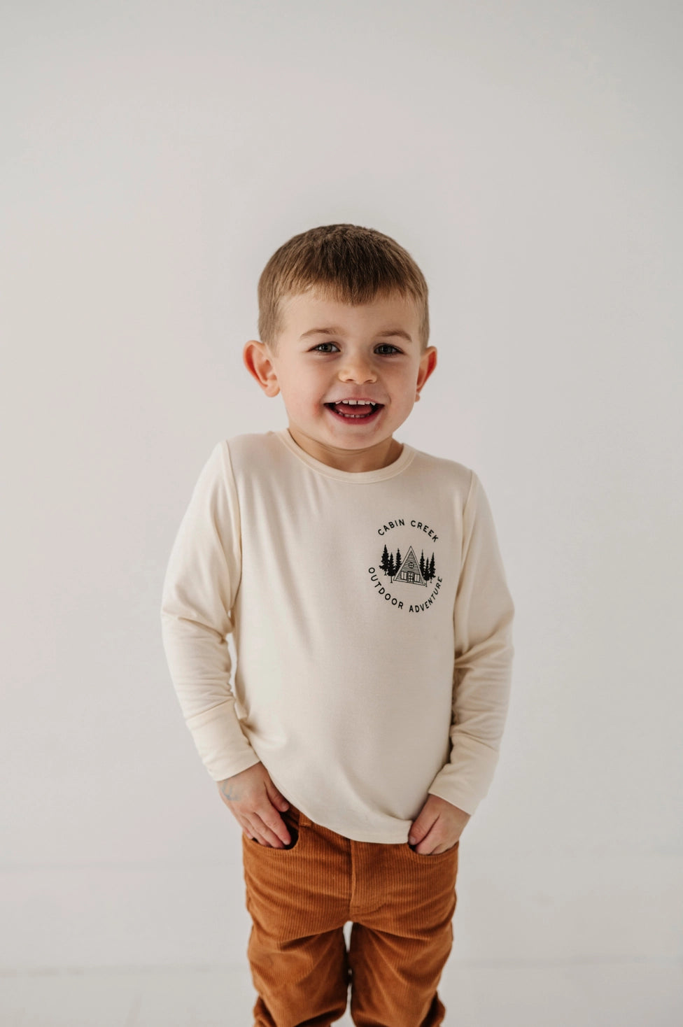 Babysprouts Clothing Company Boy's Long Sleeve Tee - Cabin Creek