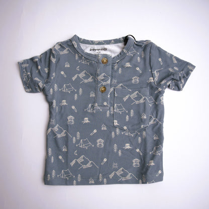 Babysprouts Clothing Company Henley Shirt - Camp Night