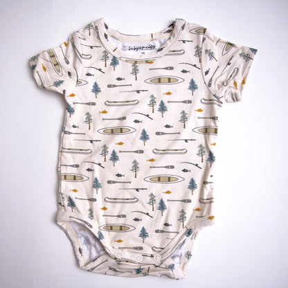Babysprouts Baby Short Sleeve Bodysuit - Canoe